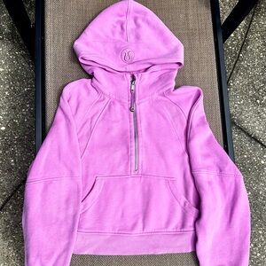Lululemon Pink Scuba Oversized Half Zip Hoodie